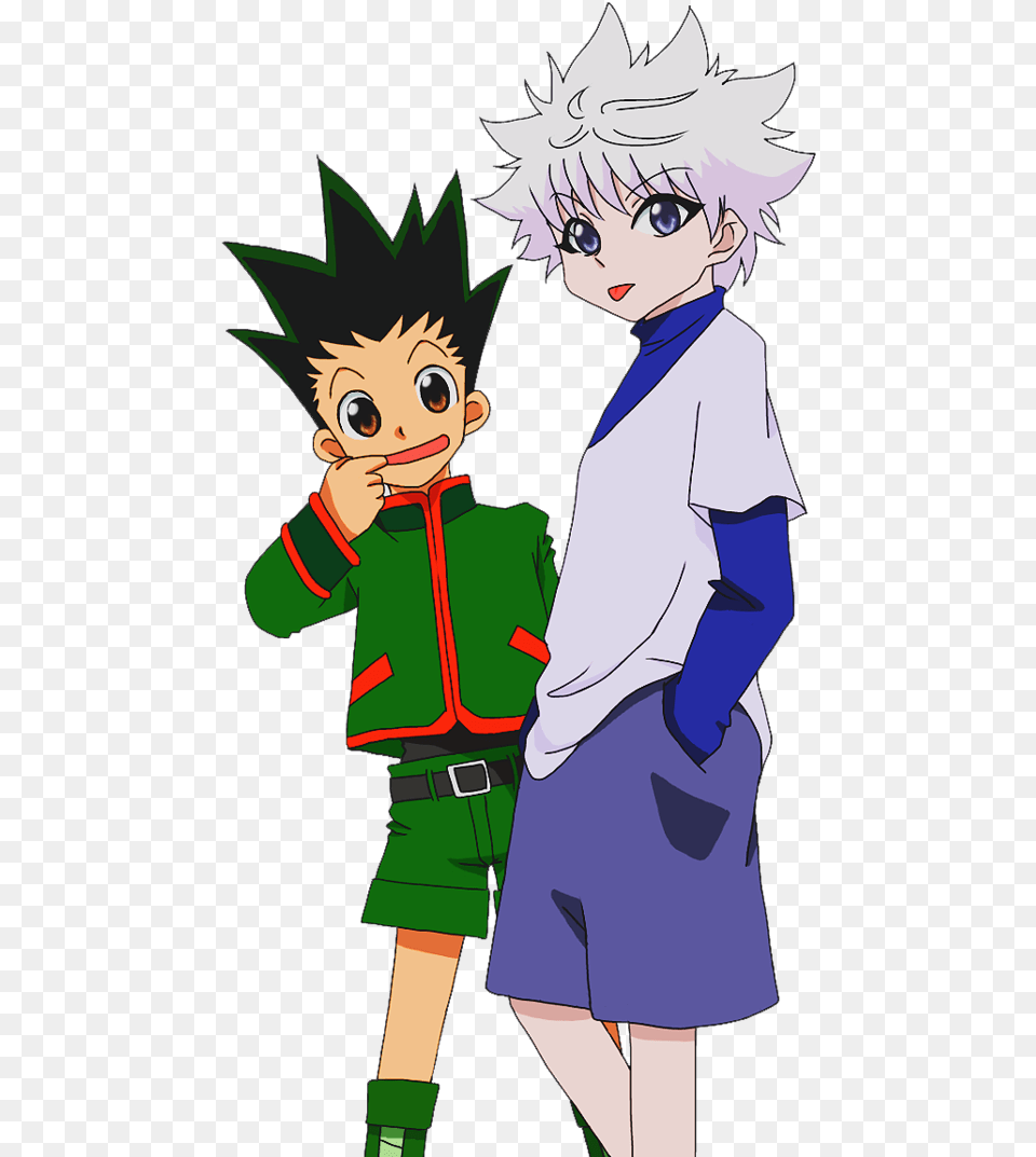 Hunter X Hunter Gon And Killua Render Download, Publication, Book, Comics, Adult Free Png