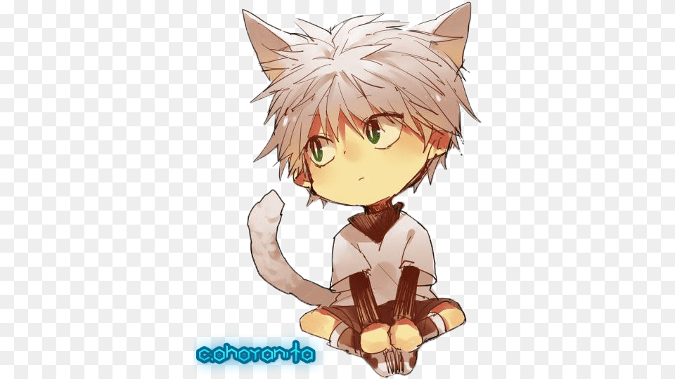 Hunter X Hunter Killua Chibi, Book, Comics, Publication, Animal Free Transparent Png