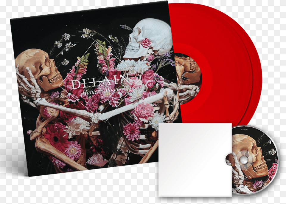 Hunters Moon Blood Red 2 Lp Blu Ray Gatefoldtitle Delain Hunter39s Moon, Art, Collage, Plant, Flower Free Transparent Png