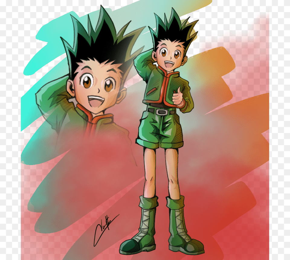 Hunterxhunterv Gon Freecs Cartoon, Publication, Book, Comics, Boy Free Png