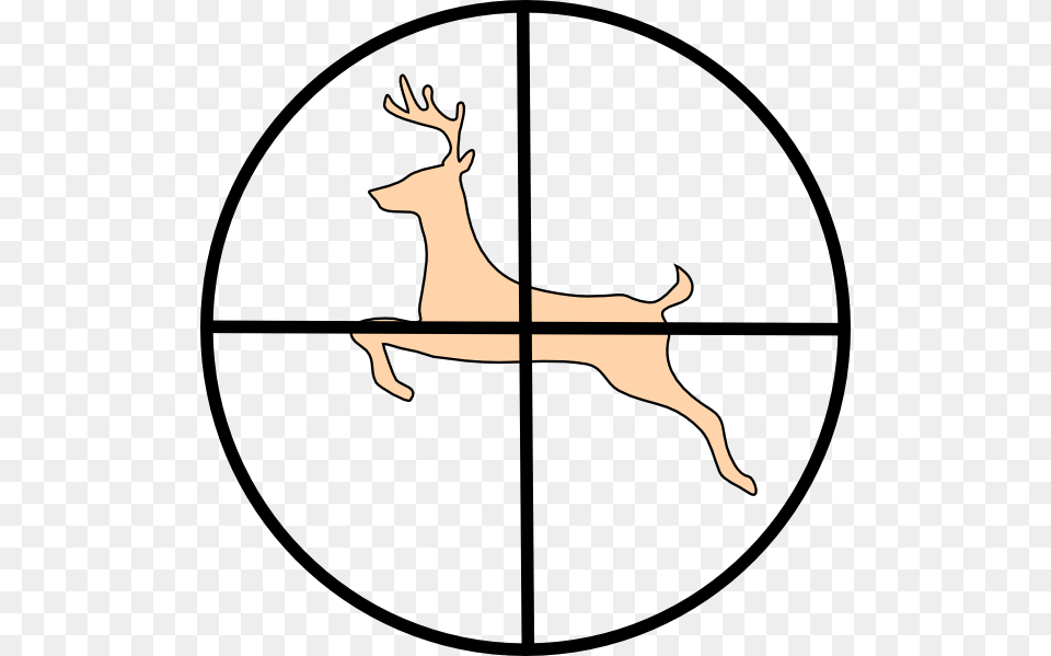 Hunting Deer Clip Art, Animal, Mammal, Wildlife, Cross Png Image