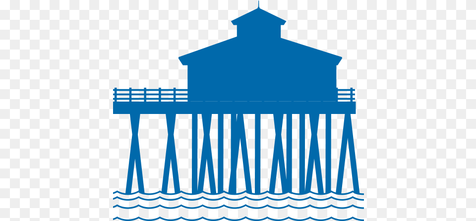 Huntington Beach Pier Vector, Water, Waterfront, Outdoors Png Image