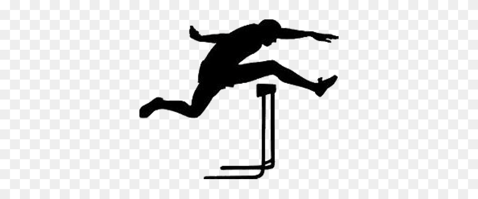 Hurdle Runner Silhouette Person, Sport, Track And Field, Animal Free Transparent Png