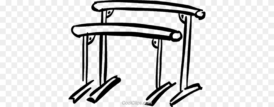 Hurdles Royalty Free Vector Clip Art Illustration, Furniture, Hurdle, Person, Sport Png Image