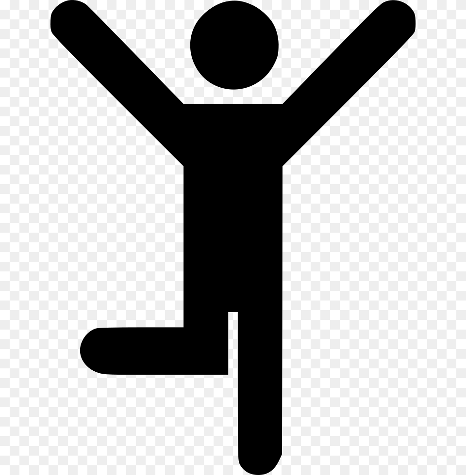 Hurray One Leg Svg Icon Download, Sign, Symbol, Road Sign Free Png