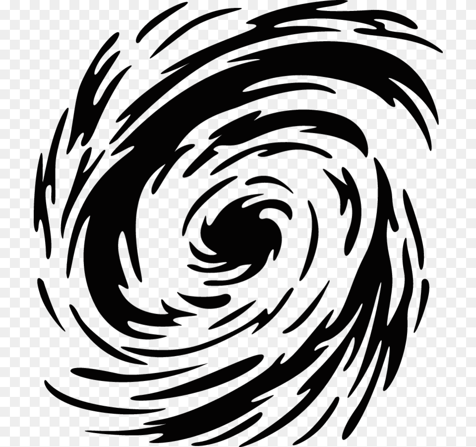 Hurricane Clipart Black And White, Nature, Outdoors, Spiral, Ripple Png