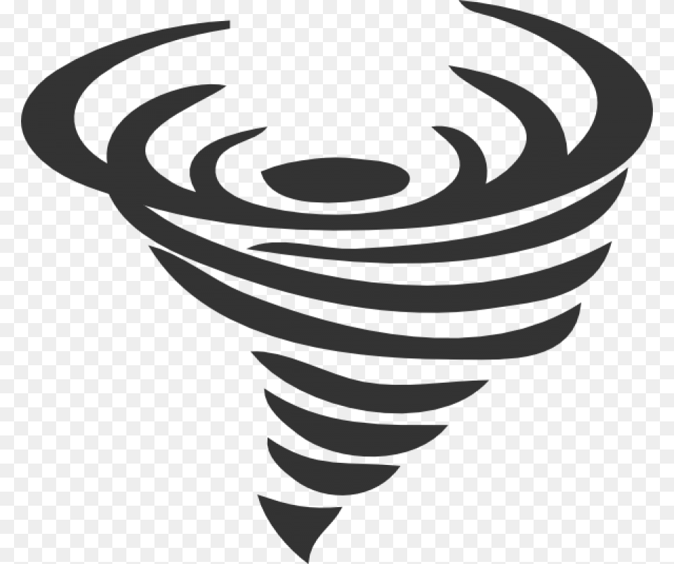 Hurricane Images Tornado Clip Art Black And White, Spiral, Person Free Transparent Png