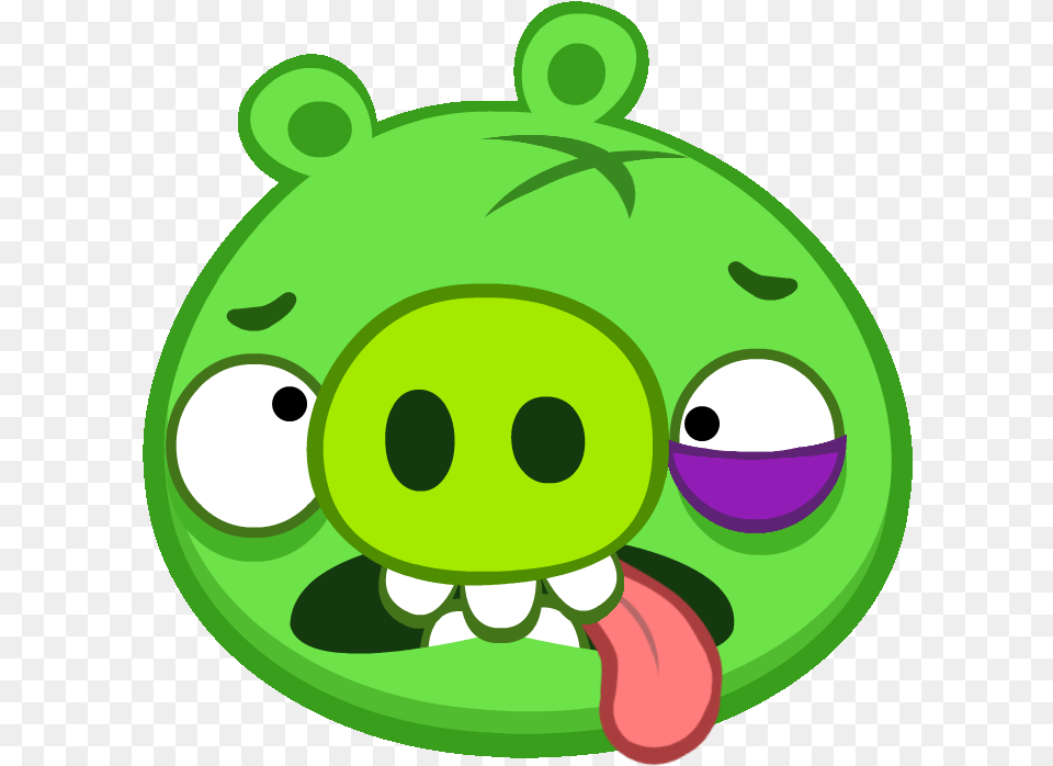 Hurt Pig Pig Angry Birds Sprites Full Size Download, Green, Toy Png