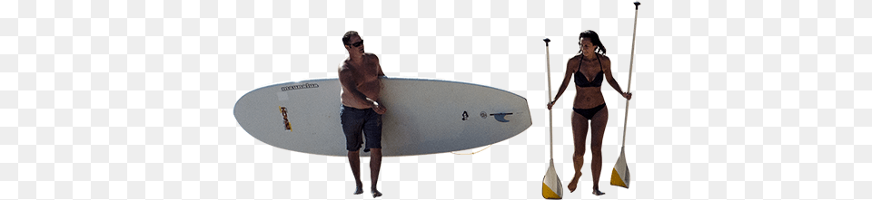 Husband And Wife With Paddleboard Surfing Cut Out People, Adult, Water, Sea Waves, Sea Free Png