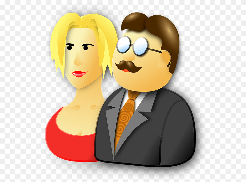 Husband Wife Clipart, Head, Portrait, Photography, Face Png Image