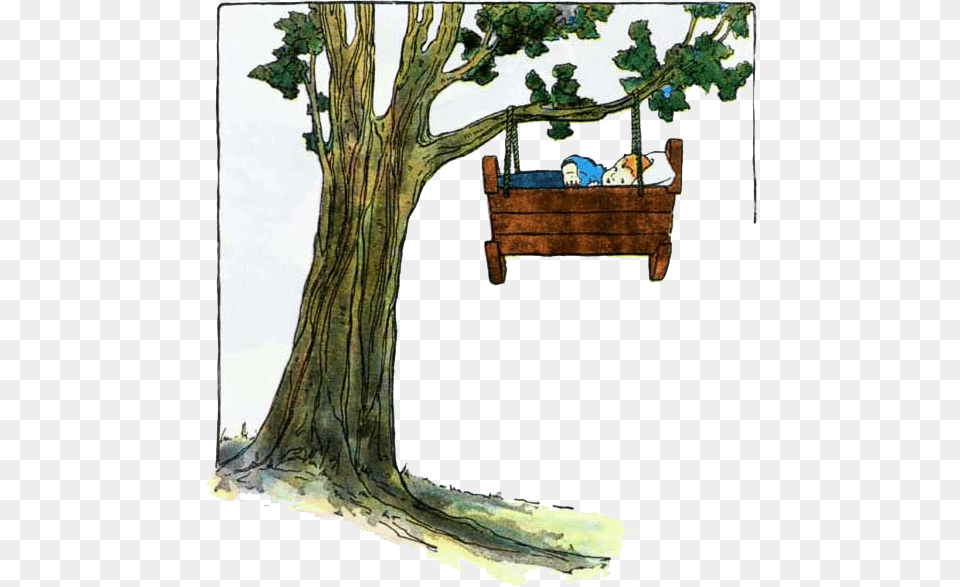 Hush A Bye Baby On The Tree Top When The Wind Blows, Furniture, Plant, Art, Bench Png Image