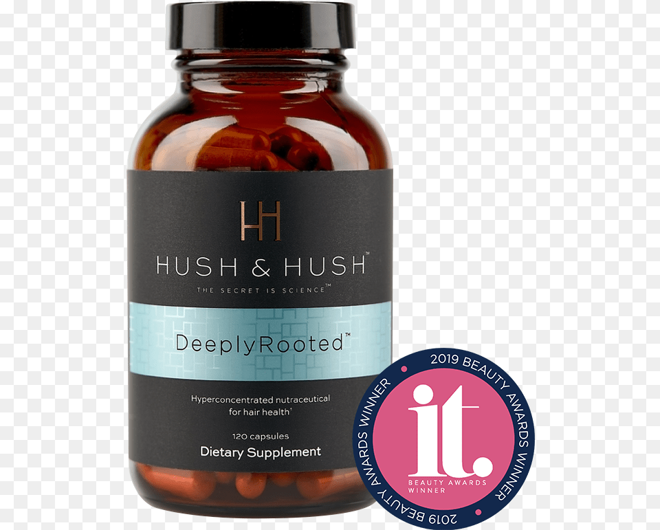 Hush Amp Hush Deeplyrooted Award Winning It Beauty Awards Hush And Hush Mind Your Mind, Herbal, Herbs, Plant, Bottle Free Png