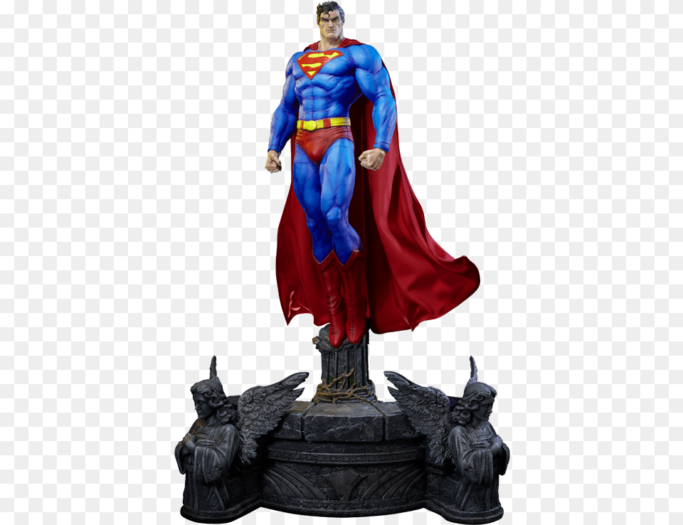 Hush Superman Statue Prine, Adult, Figurine, Male, Man Free Png