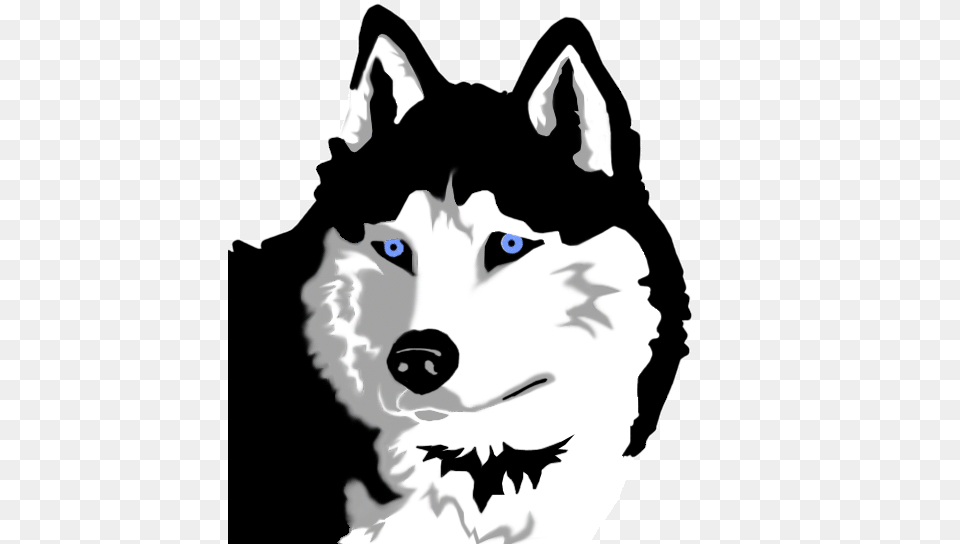 Husky Dog Clipart Black And White Collection, Animal, Canine, Mammal, Pet Png Image