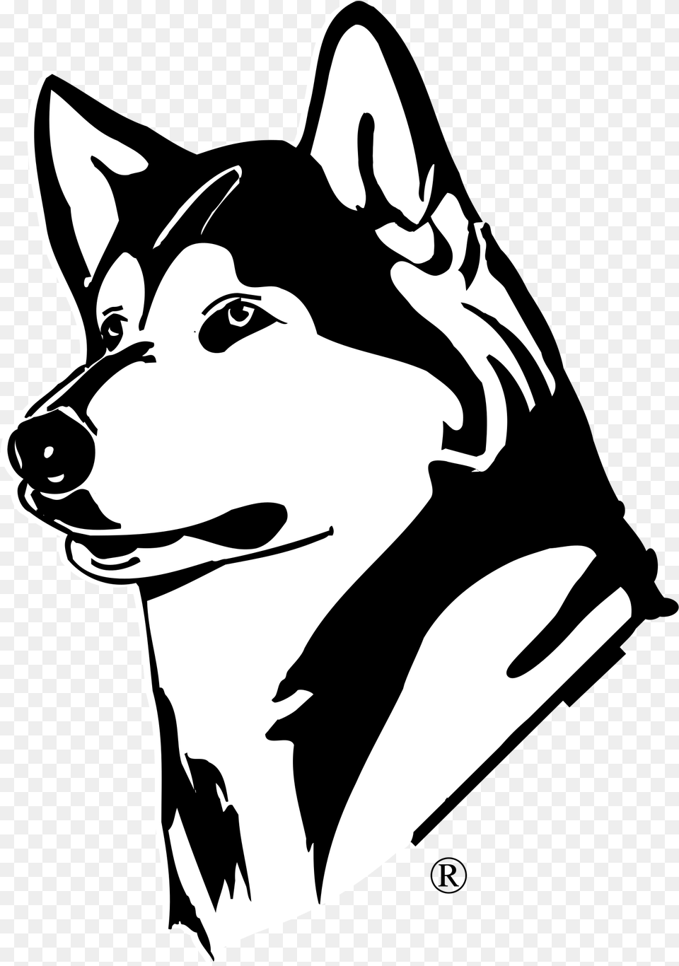 Husky Husky Clipart Black And White, Animal, Stencil, Canine, Pet Png