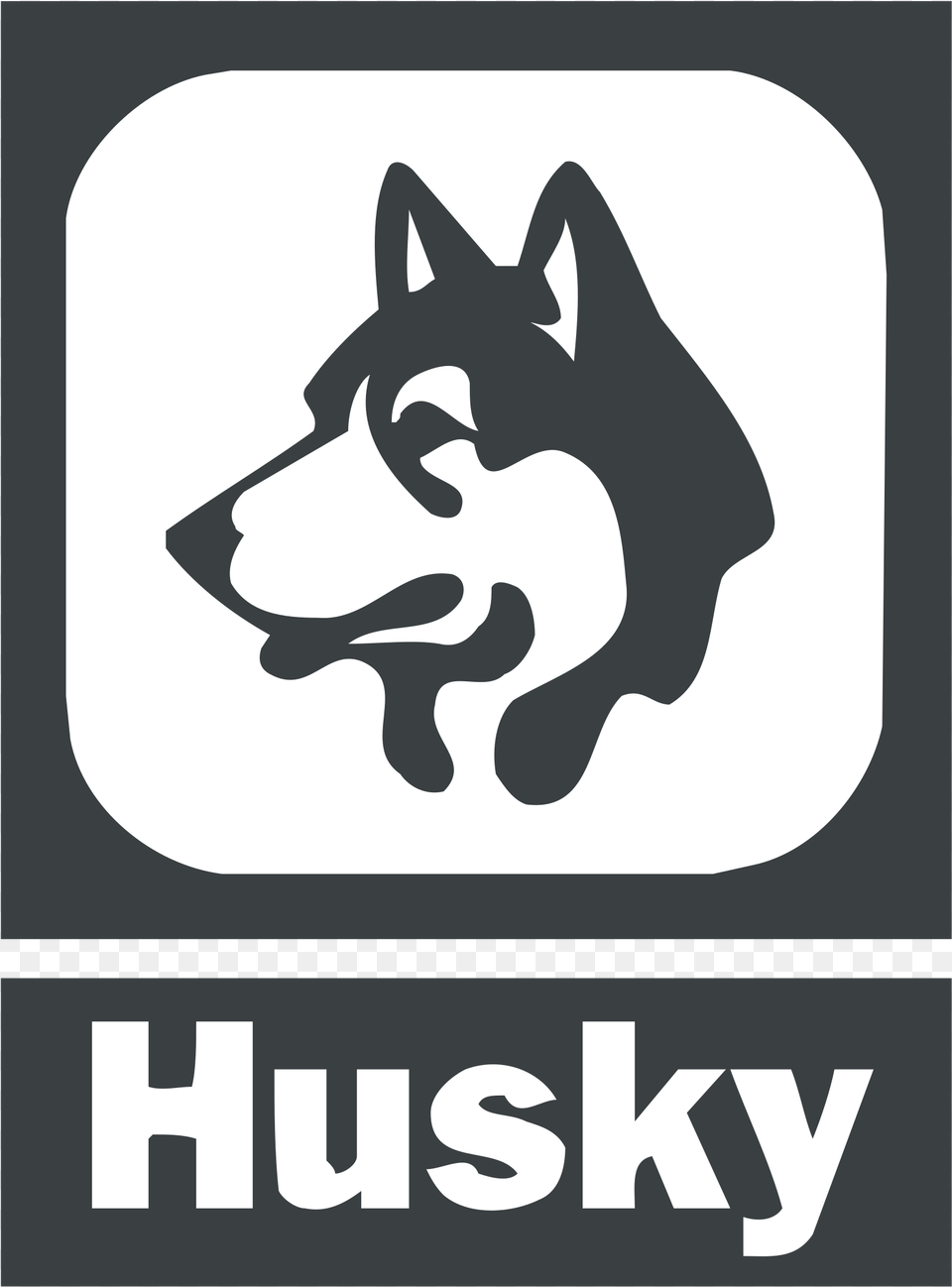 Husky Logo Transparent Husky Energy, Stencil, Pet, Mammal, Animal Free Png
