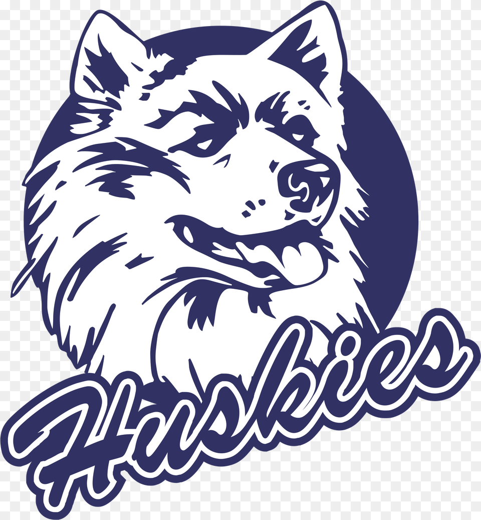 Husky Svg Transparent College Football Team Huskies, Animal, Mammal, Wolf Free Png