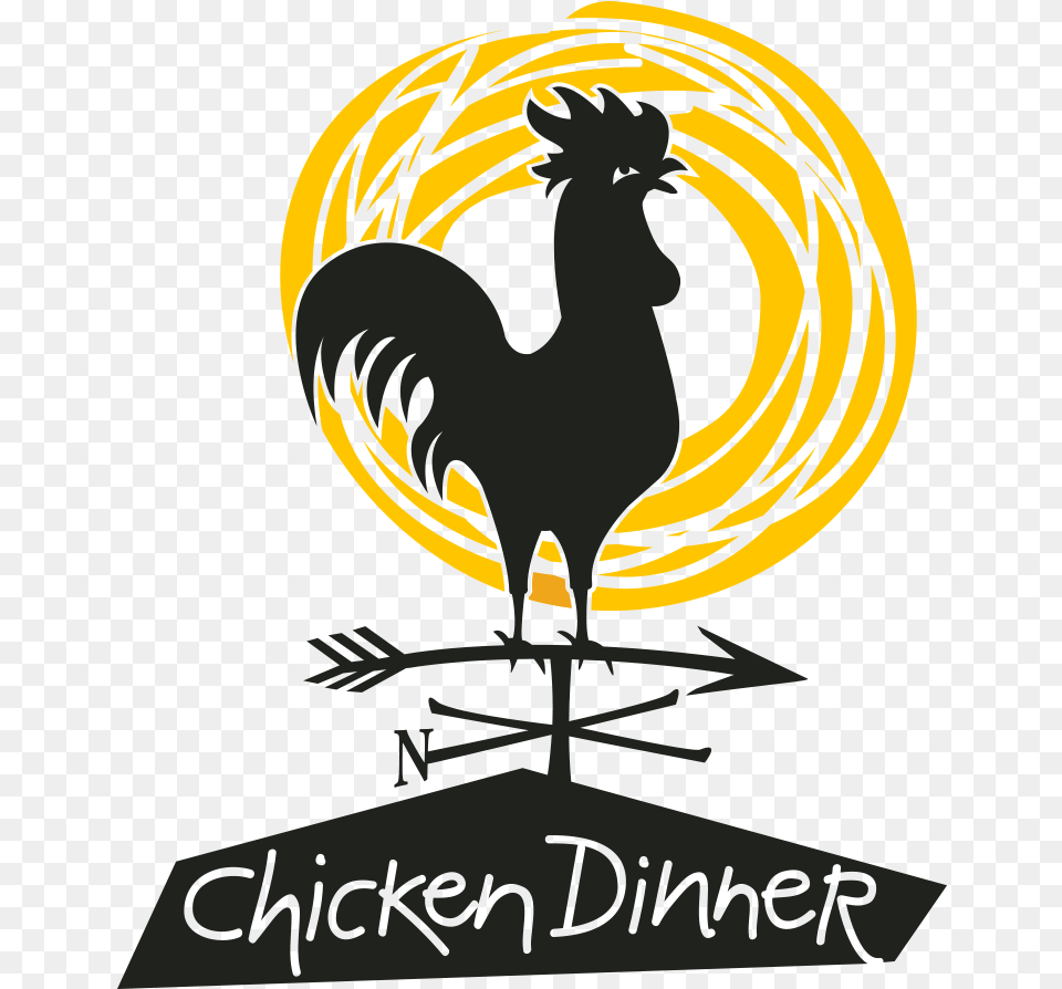 Huston Vineyards Logo Files Chicken Dinner Wines, Symbol, Animal, Bird, Fowl Free Png Download