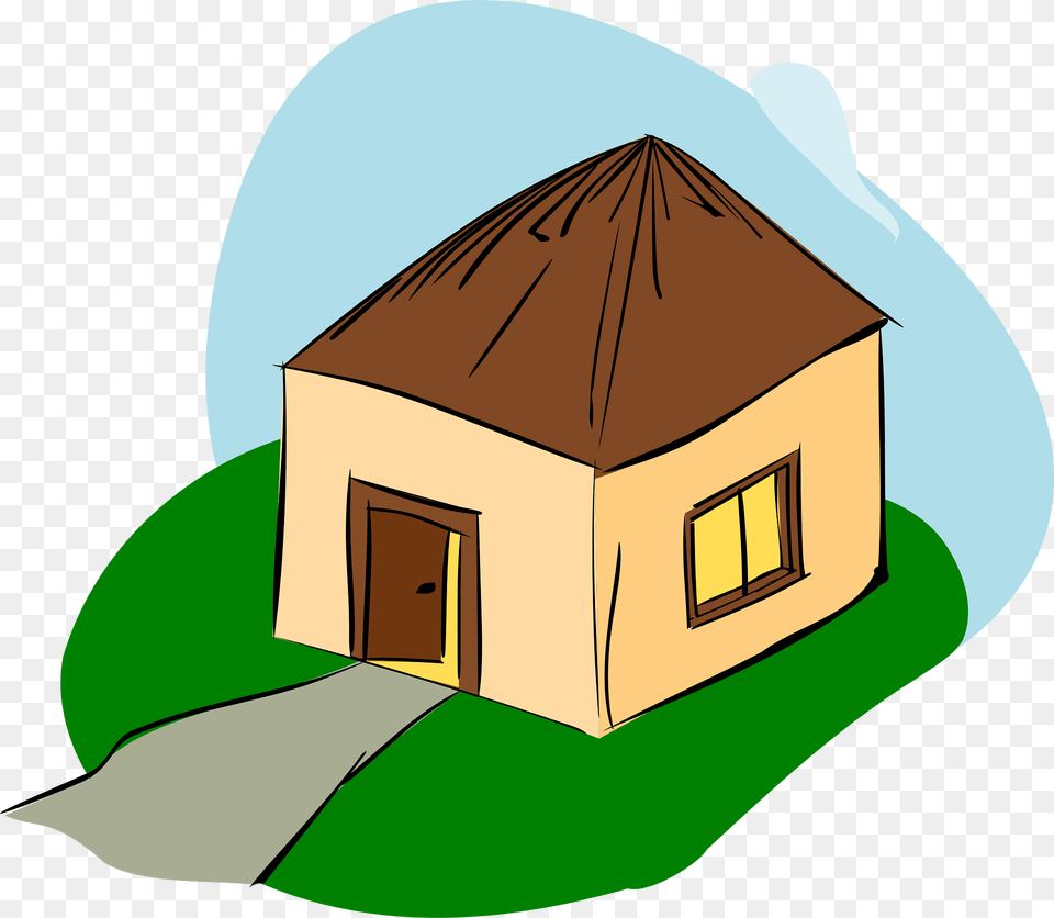 Hut Clipart, Architecture, Building, Countryside, Nature Png Image
