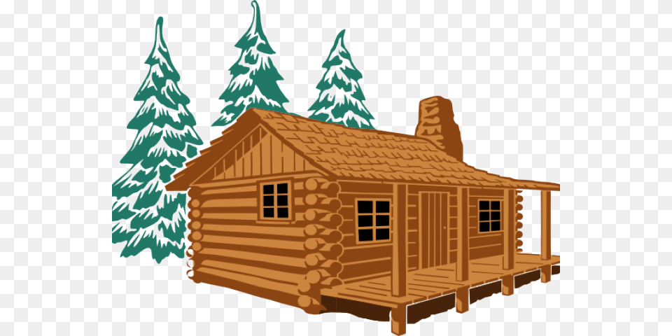 Hut Clipart Summer Cartoon Cabin In The Woods, Architecture, Building, House, Housing Png
