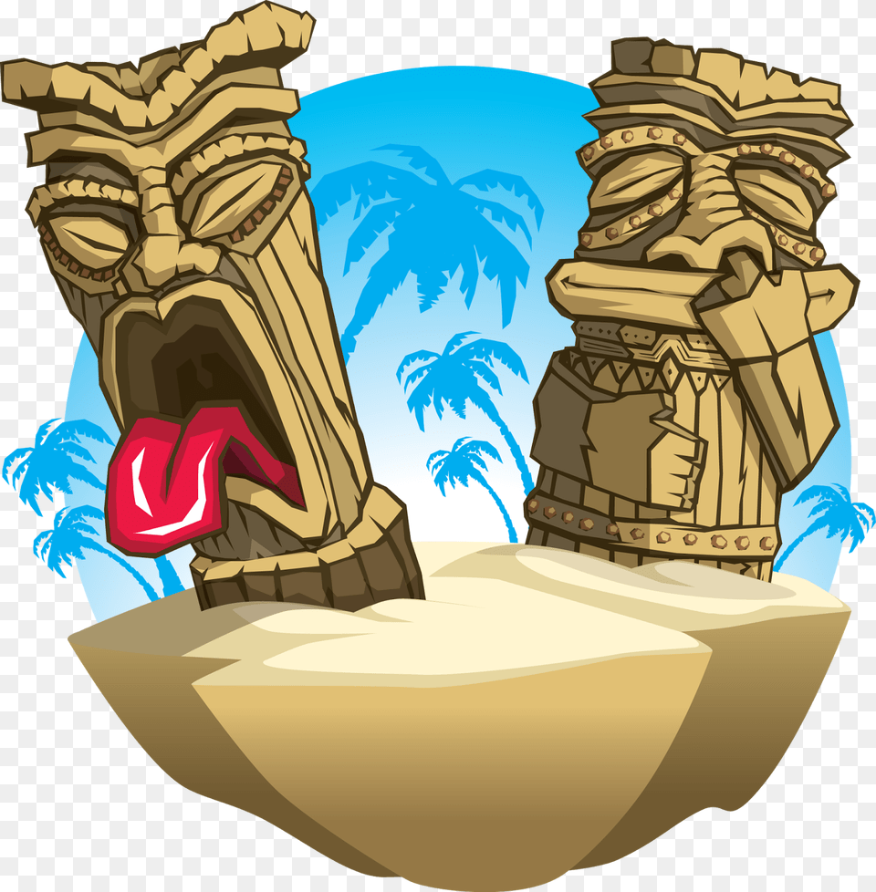 Hut Clipart Tiki Hut Cartoon Tiki Hut, Architecture, Emblem, Pillar, Symbol Free Png