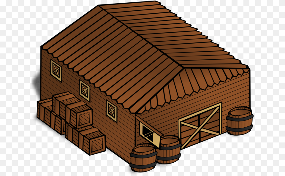 Hutshedlog Cabin Warehouse Clip Art, Wood, Housing, Architecture, Building Free Png Download