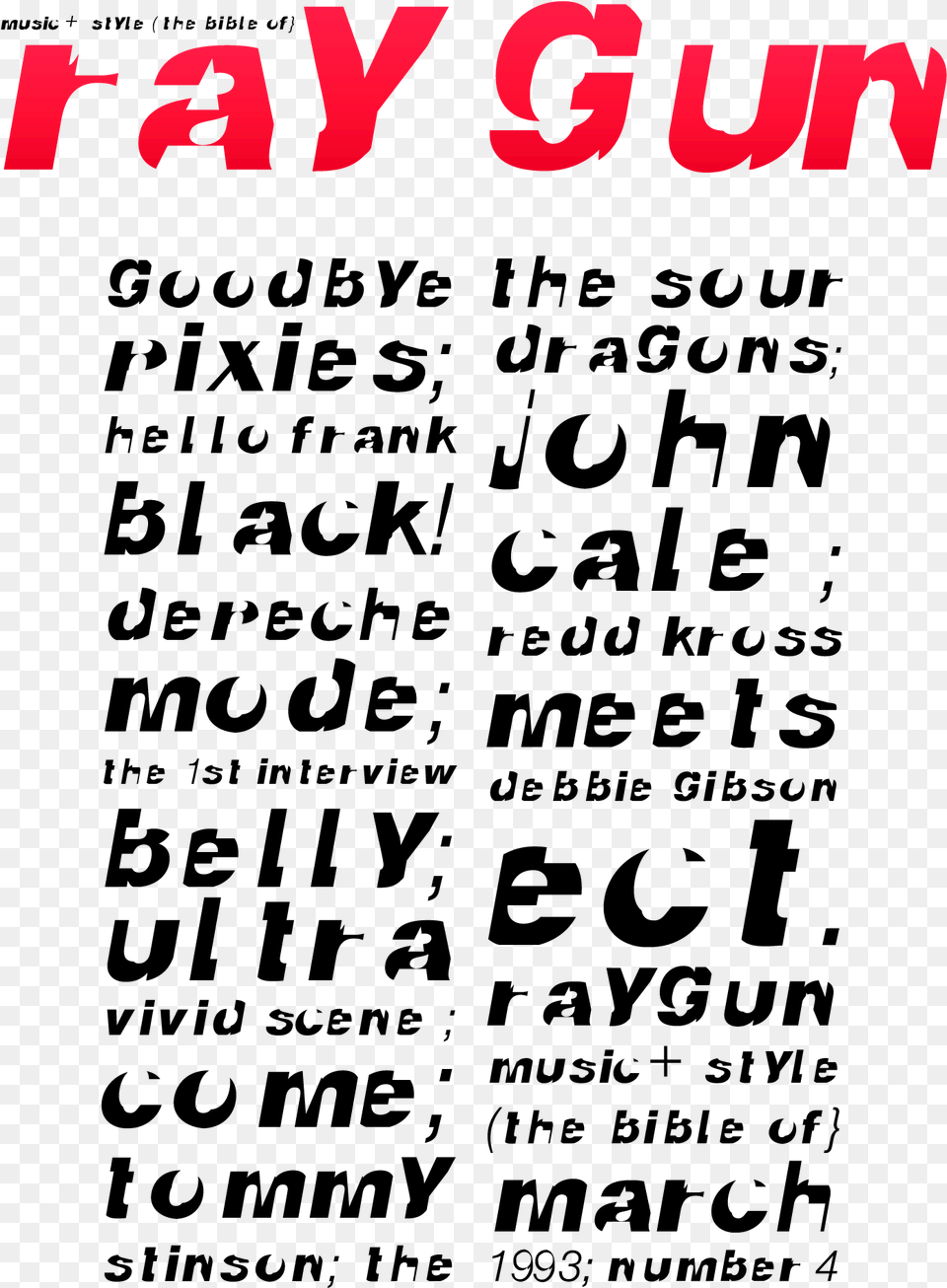 Huw Williams Typeface 2016 Based On David Carson Ray David Carson Typeface, Text Free Png Download
