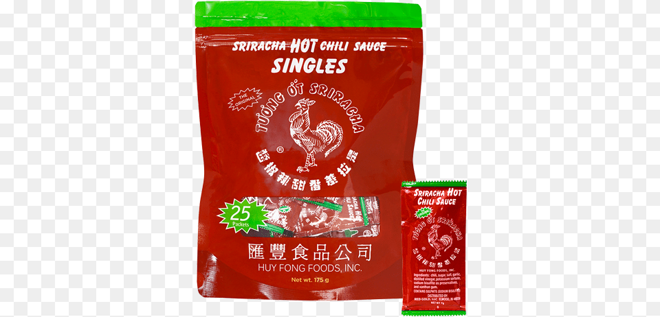 Huy Fong Sriracha Hot Chili Sauce Singles Sriracha Hot Sauce, Food, Ketchup, Animal, Bird Free Png Download