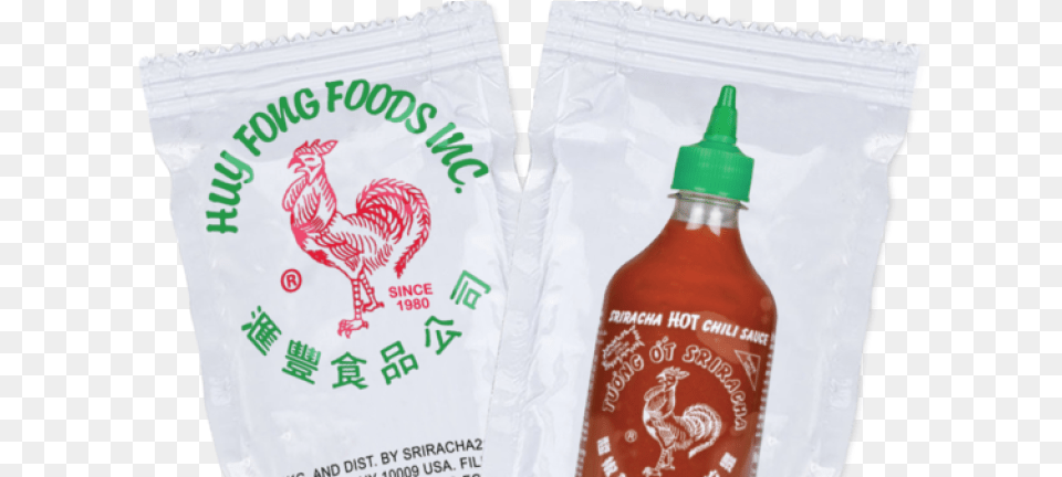 Huy Fong Sriracha Packets Have Arrived For On The Go Sriracha Packets, Food, Ketchup, Animal, Bird Free Png Download