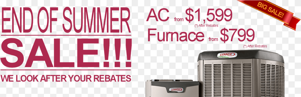 Hvac Gta End Of Summer Big Sale, Device, Appliance, Electrical Device, Advertisement Free Transparent Png