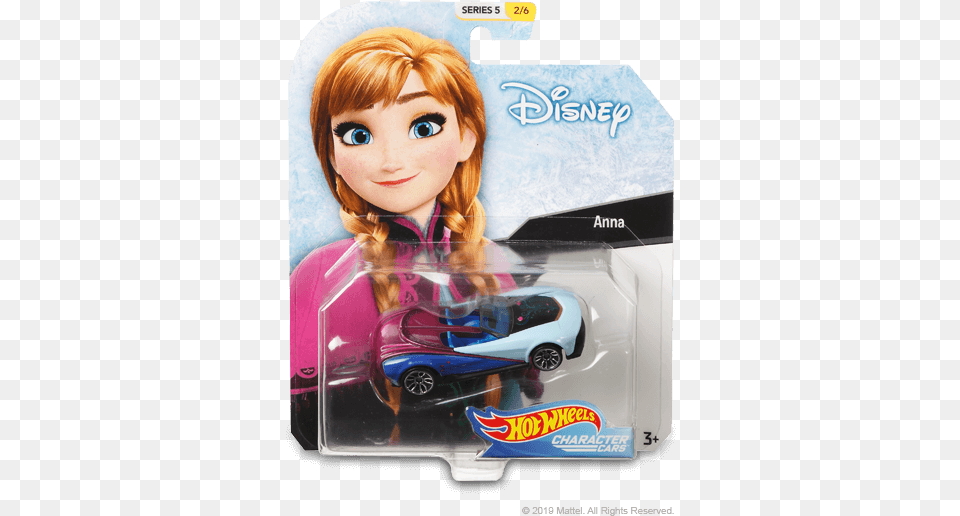 Hw Disney And Pixar Character Cars From Screens To Tracks Hot Wheels Anna, Figurine, Car, Transportation, Vehicle Free Png Download