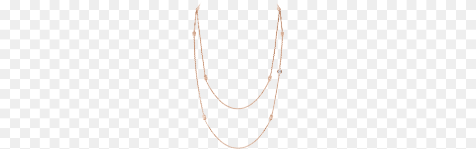 Hw Logo By Harry Winston Rose Gold Diamond Sautoir Rose Gold Necklace, Accessories, Jewelry, Chain Free Png
