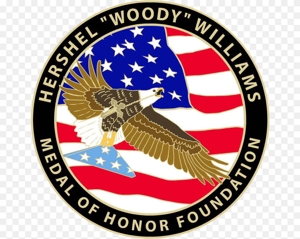 Hwwmoh Foundation Co Founder Medal Of Honor Recipient Emblem, Badge, Logo, Symbol, Animal Free Png