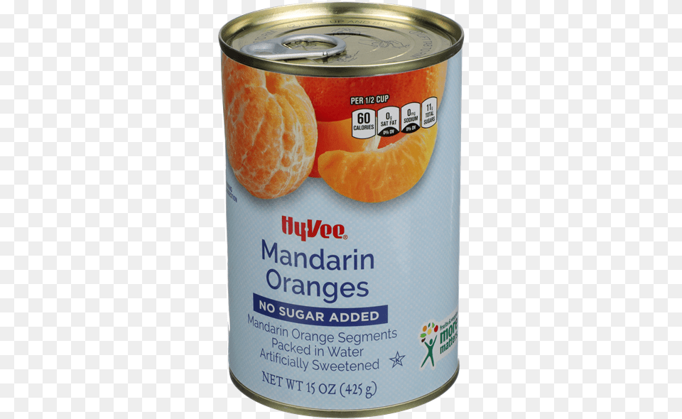 Hy Vee Mandarin Oranges No Sugar Added Hyvee Aisles 14 Oz Mandarin Oranges, Tin, Can, Aluminium, Food Free Transparent Png
