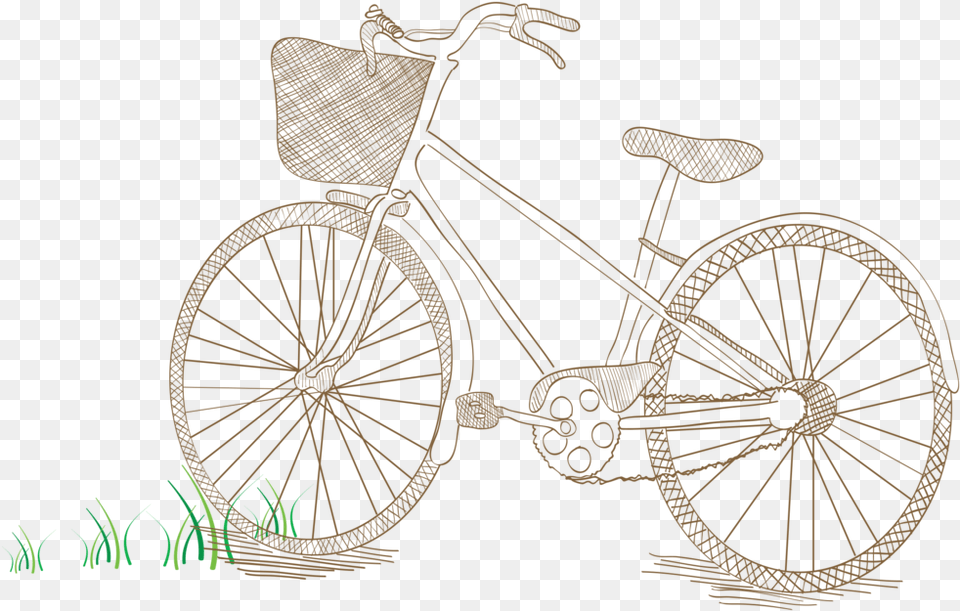 Hybrid Bicycle, Machine, Spoke, Wheel, Transportation Free Transparent Png