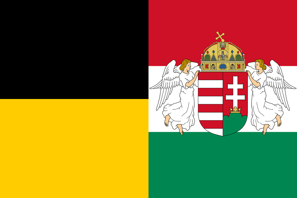 Hybrid Flag Of The Habsburg Monarchy And The Kingdom Of Hungary Clipart, Person, Face, Head Png