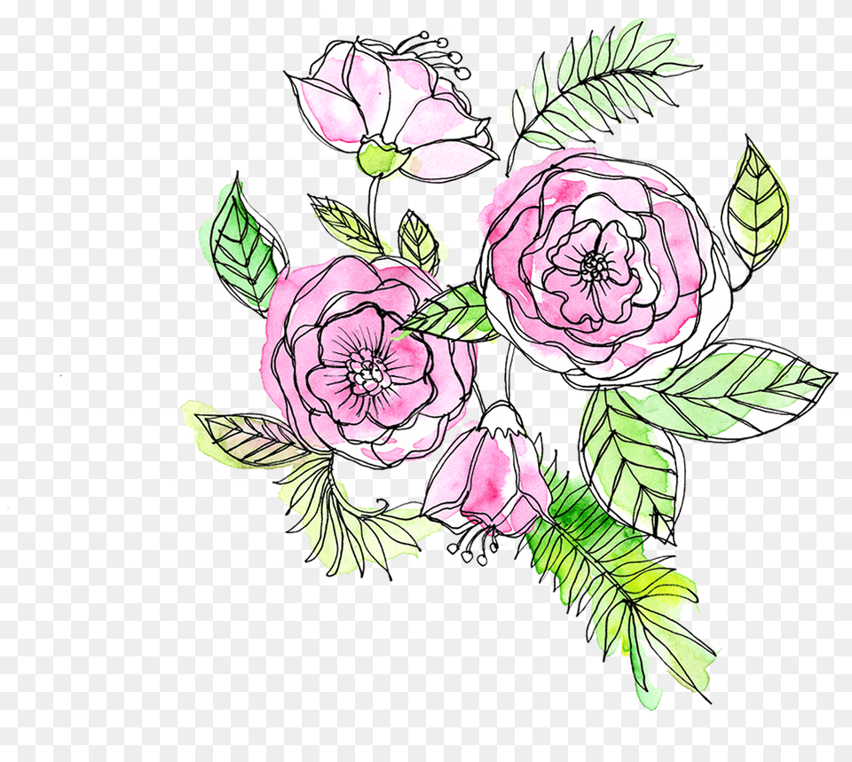 Hybrid Tea Rose, Art, Floral Design, Graphics, Pattern Free Png Download