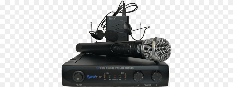 Hybrid V Df Dual Handheld Headset Vhf Wireless Microphone System Portable, Electrical Device, Electronics Free Transparent Png