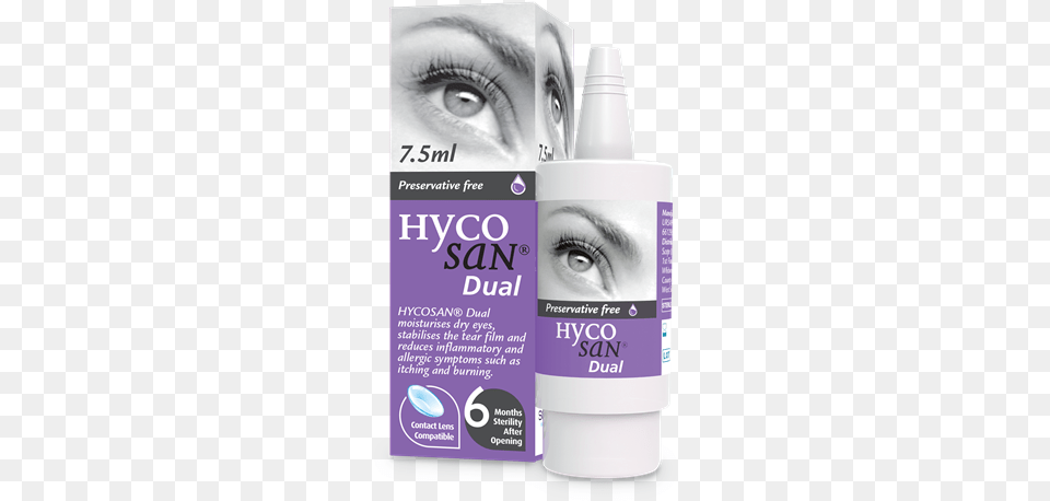 Hycosan Dual 10ml 3d Hycosan Eye Drop, Cosmetics, Baby, Person Png Image