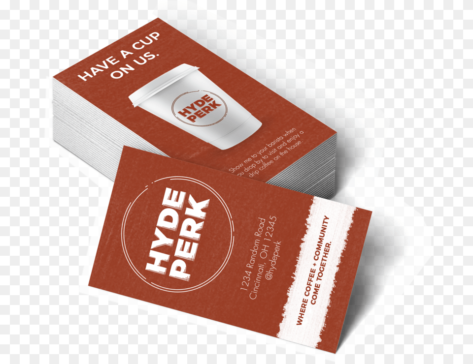 Hyde Perk Business Card Mockup 2 Graphic Design, Paper, Text, Business Card Png Image