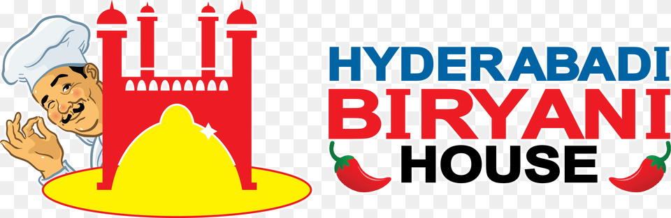 Hyderabad Biryani House Logo 2 By Donna Hyderabadi Biryani House Logo, Clothing, Hat, Food, Cream Free Transparent Png