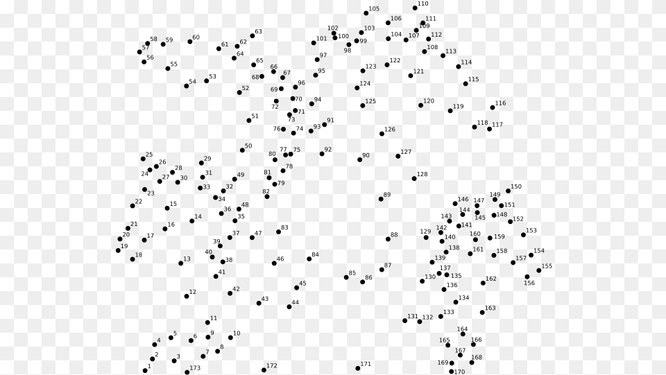 Hydra Connect The Dots Number, Gray Free Transparent Png