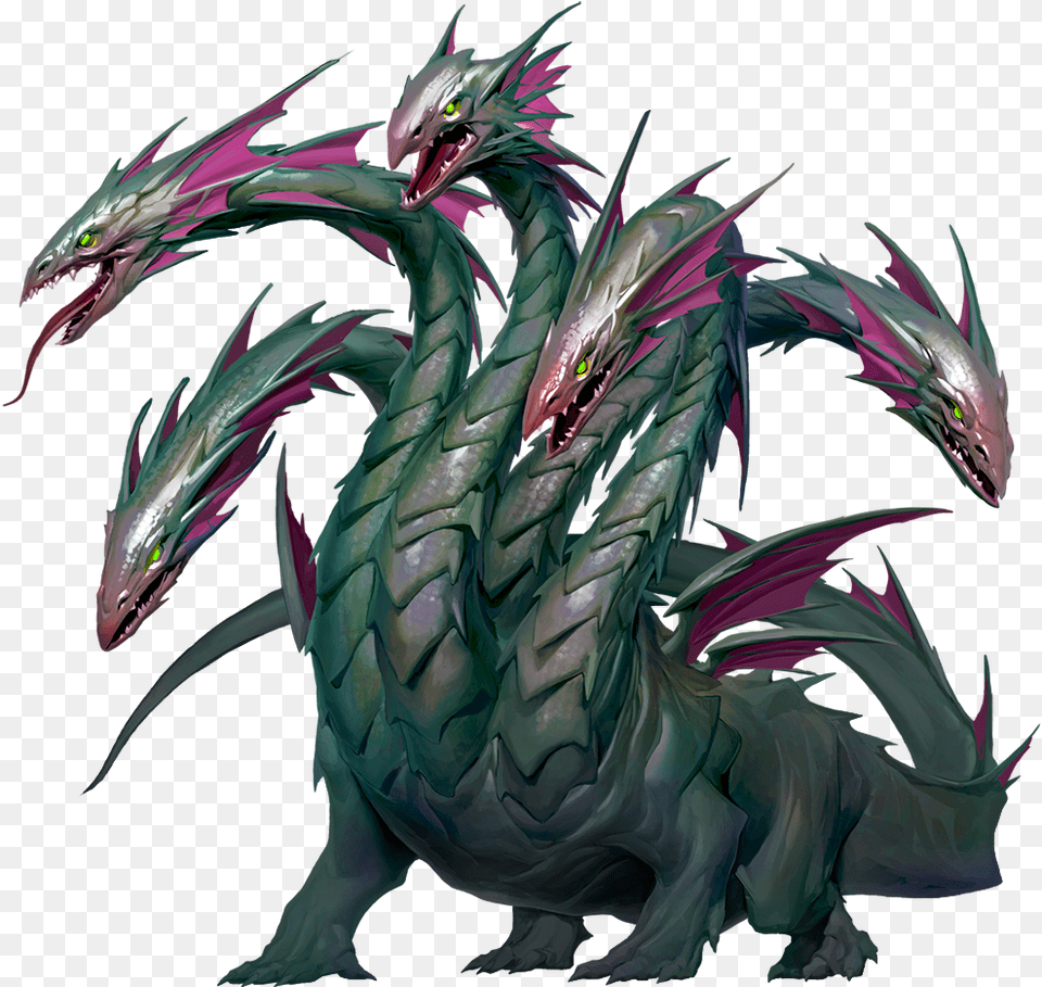 Hydra Creature, Dragon, Animal, Dinosaur, Reptile Free Png