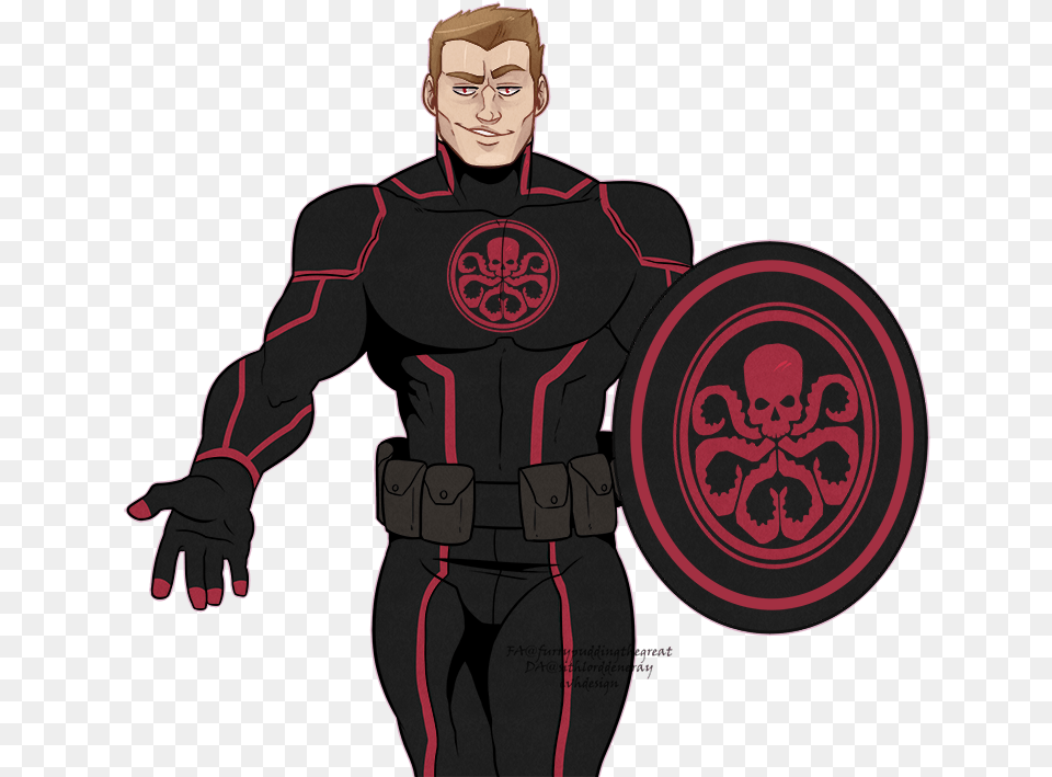 Hydra Drawing Captain America Captain Hydra Fan Art, Adult, Male, Man, Person Free Transparent Png