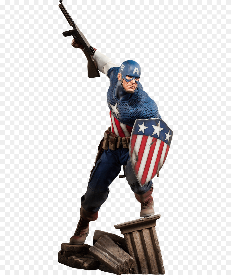 Hydra Drawing Captain America Sideshow Captain America, Person, Gun, Weapon, Sword Free Png
