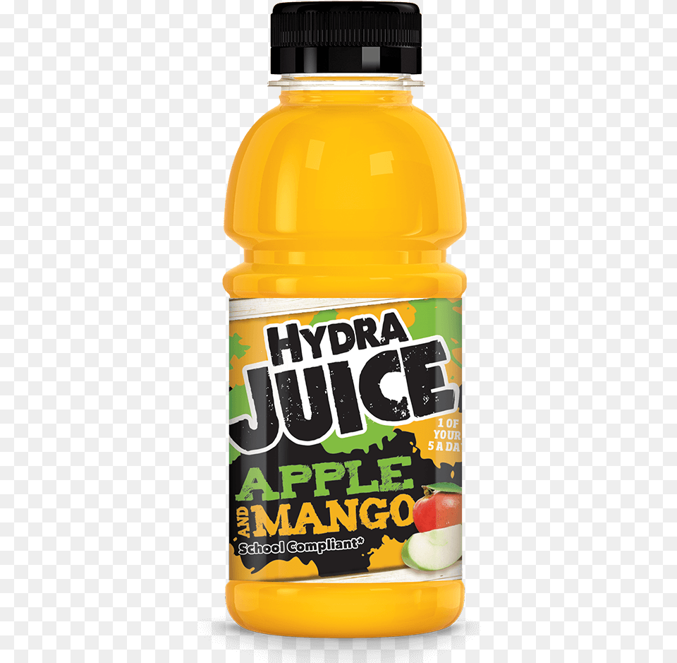 Hydra Juice 50 Apple And Mango Juice Drink Plastic Bottle, Beverage, Orange Juice, Clothing, Hardhat Free Png