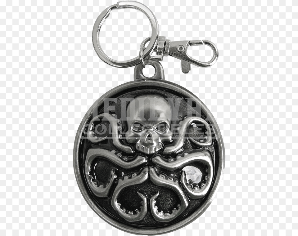 Hydra Logo Keychain Official Marvel Comics Avengers Agents Of Shield, Accessories, Pendant, Jewelry, Locket Free Transparent Png