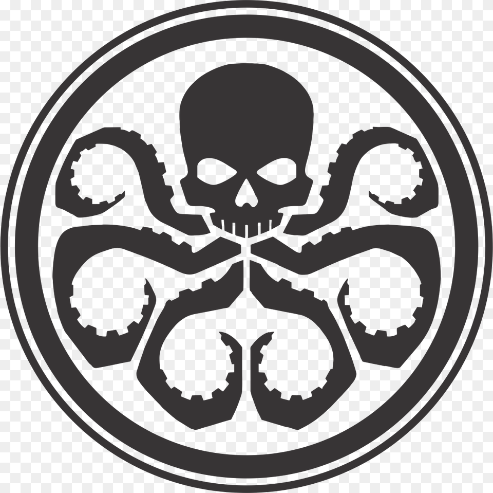 Hydra Marvel Shield Logo Hydra Logo Transparent, Stencil, Symbol, Face, Head Png