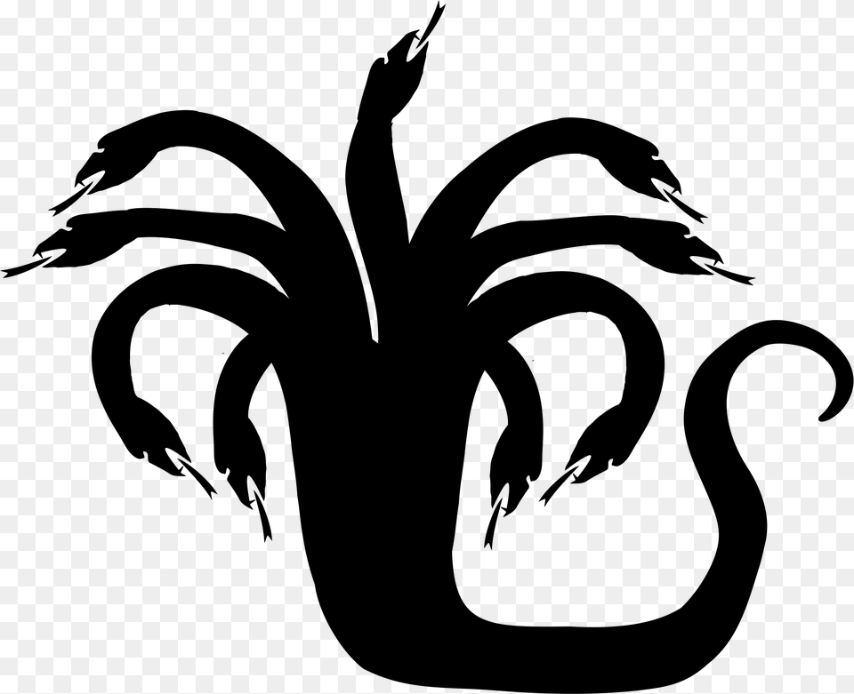 Hydra Symbol Greek Mythology, Gray Png