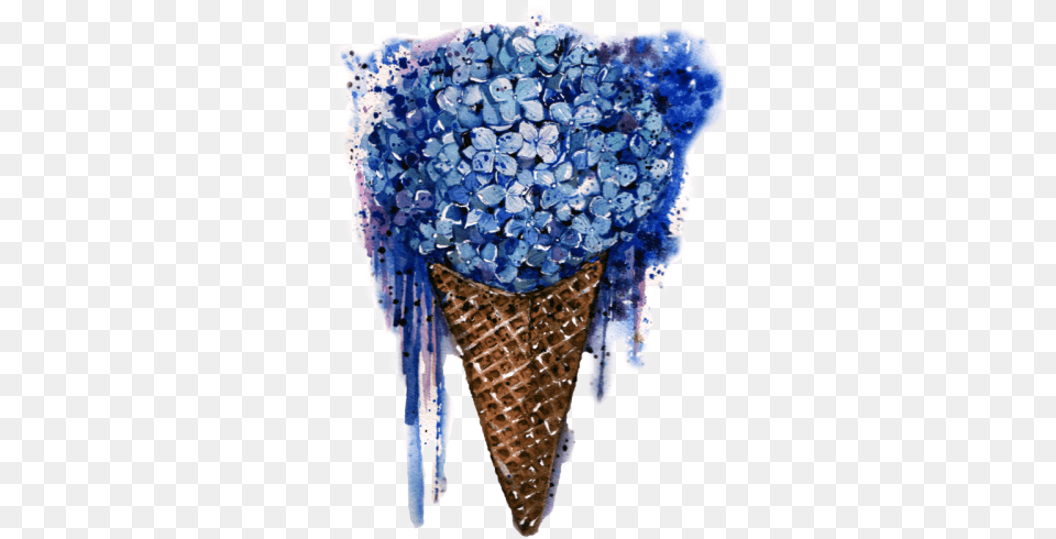 Hydrangea, Cream, Dessert, Food, Ice Cream Png